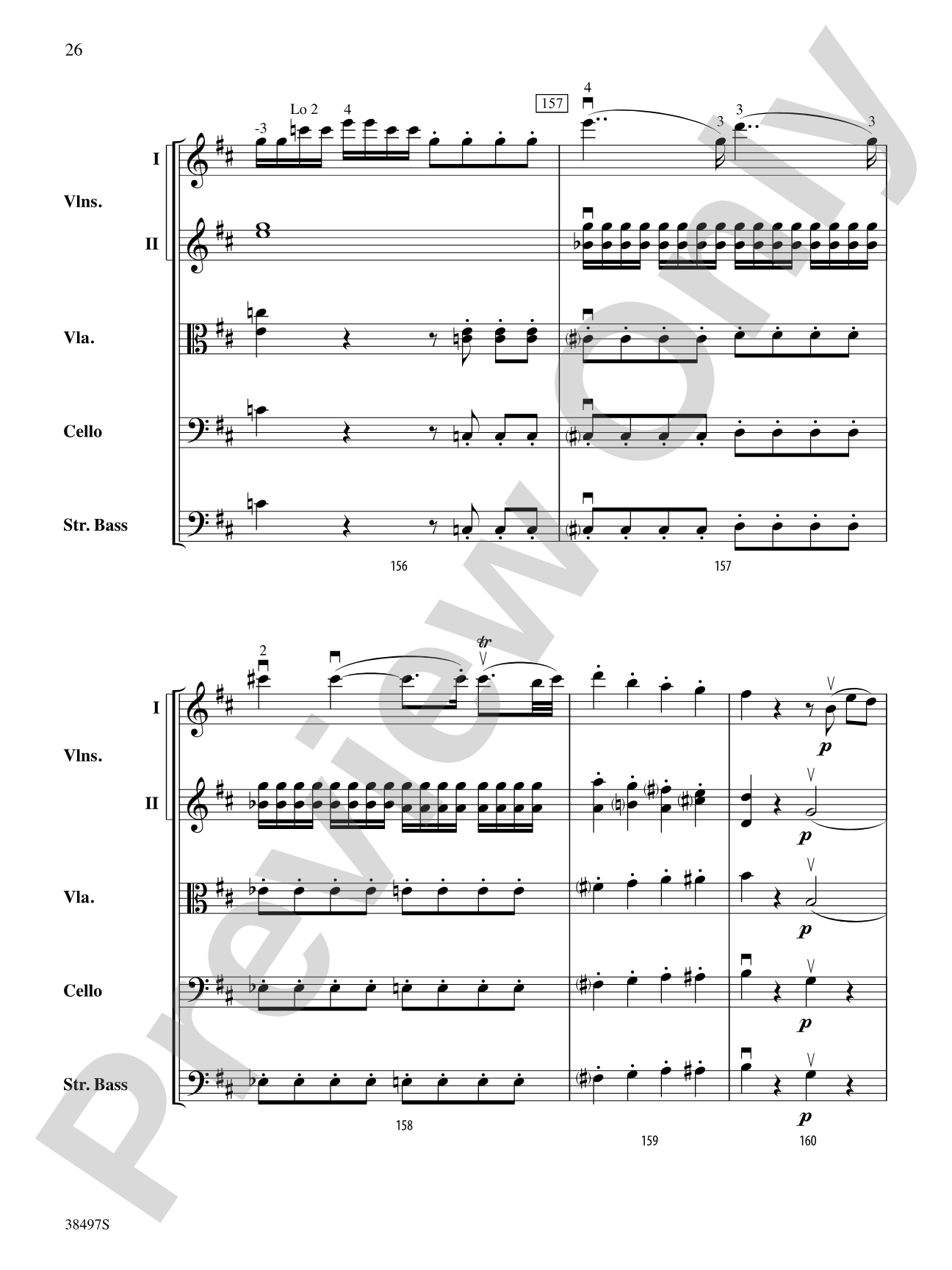 Symphony No. 38: String Orchestra Conductor Score & Parts