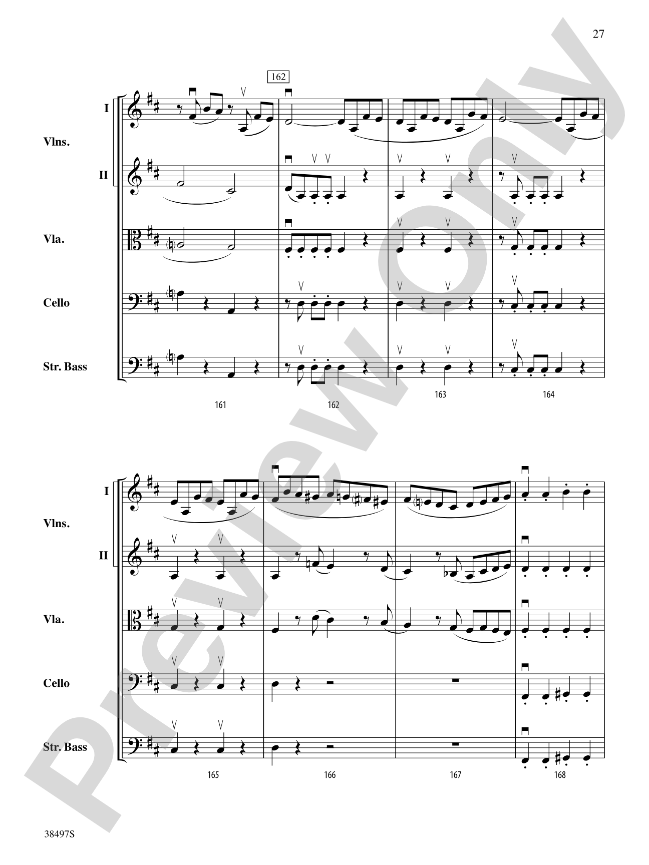 Symphony No. 38: String Orchestra Conductor Score & Parts