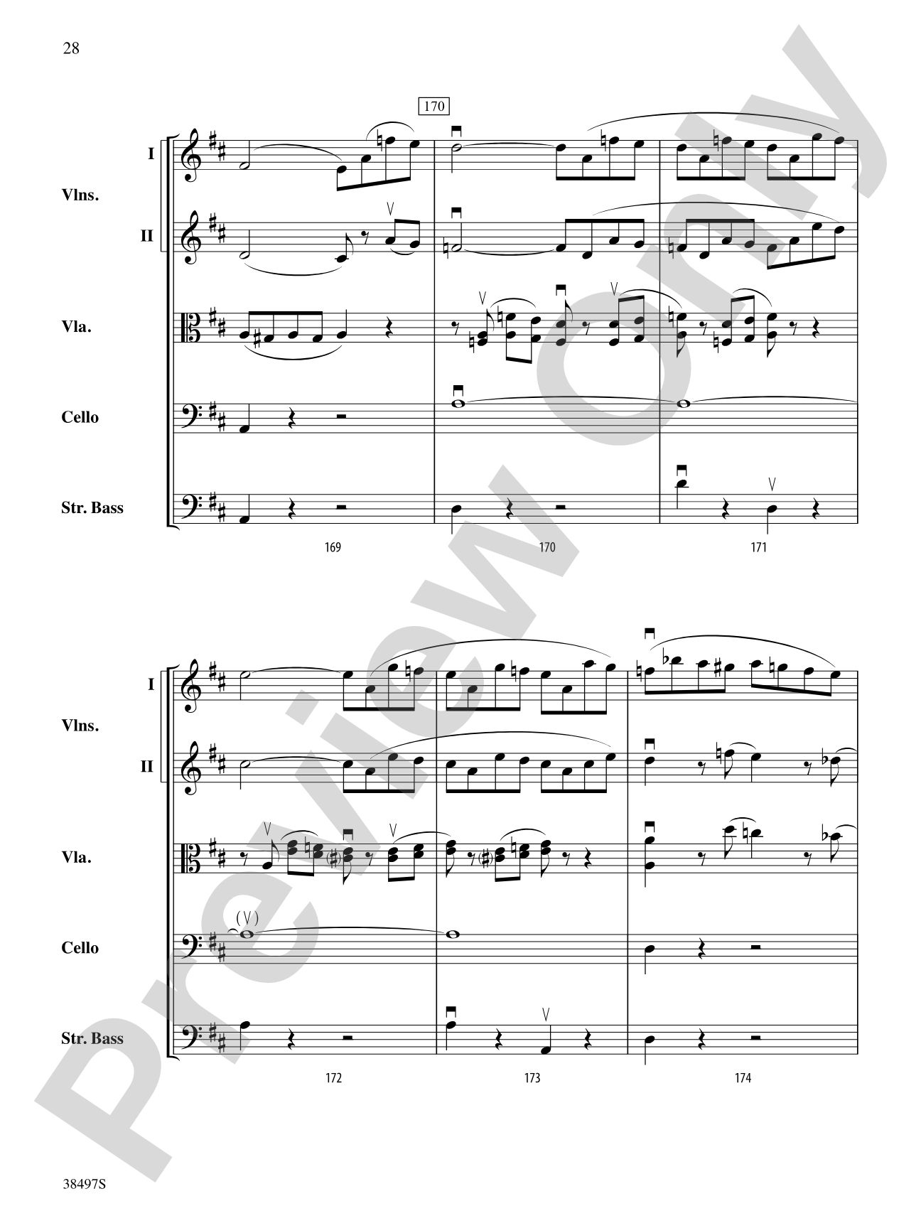 Symphony No. 38: String Orchestra Conductor Score & Parts