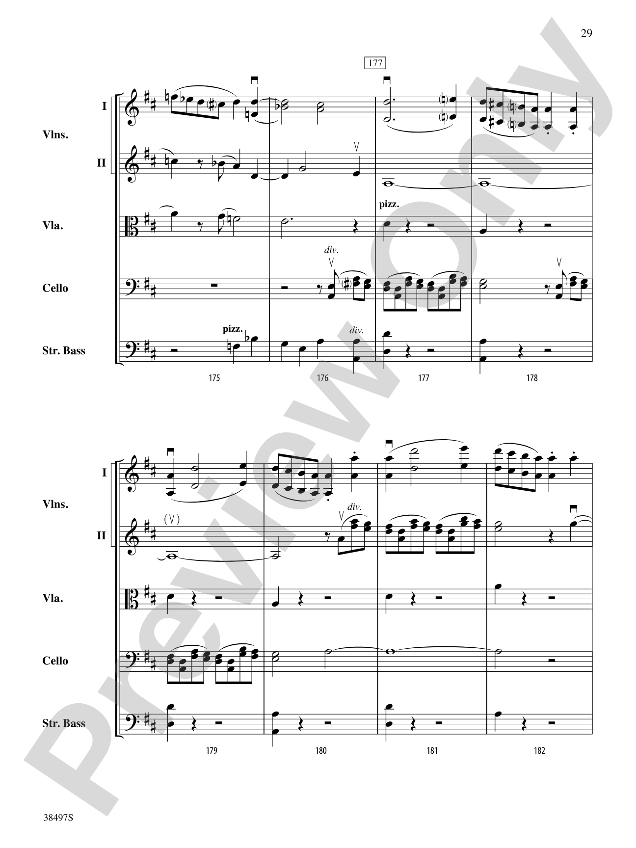 Symphony No. 38: String Orchestra Conductor Score & Parts