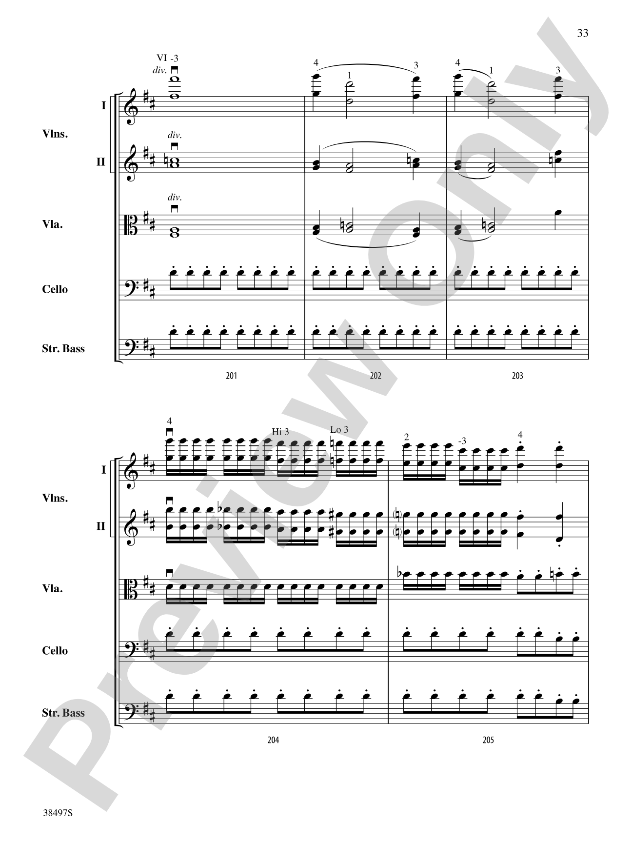 Symphony No. 38: String Orchestra Conductor Score & Parts