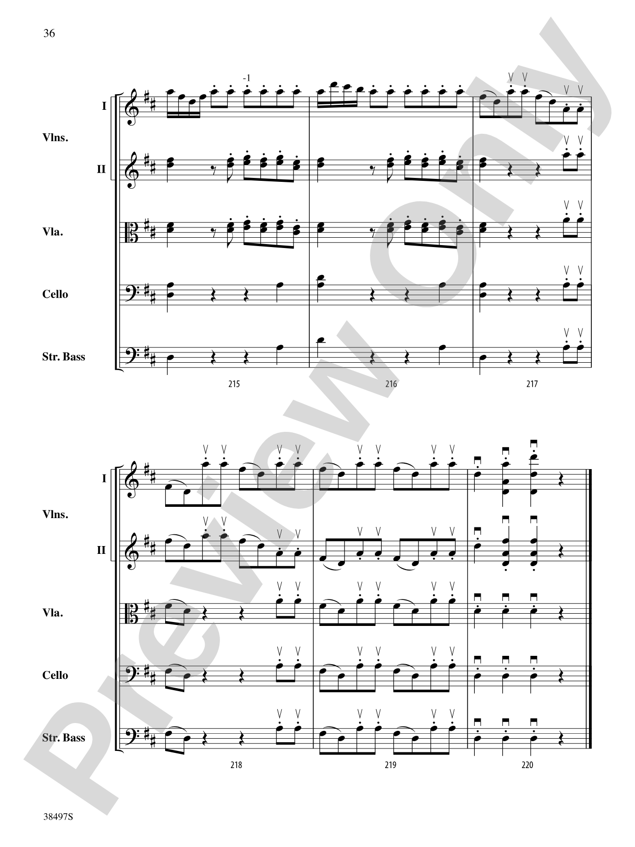 Symphony No. 38: String Orchestra Conductor Score & Parts