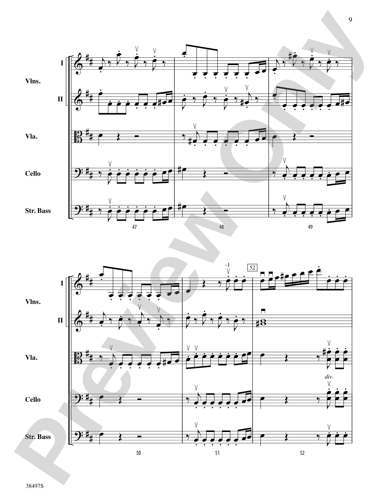 Symphony No. 38: String Orchestra Conductor Score & Parts