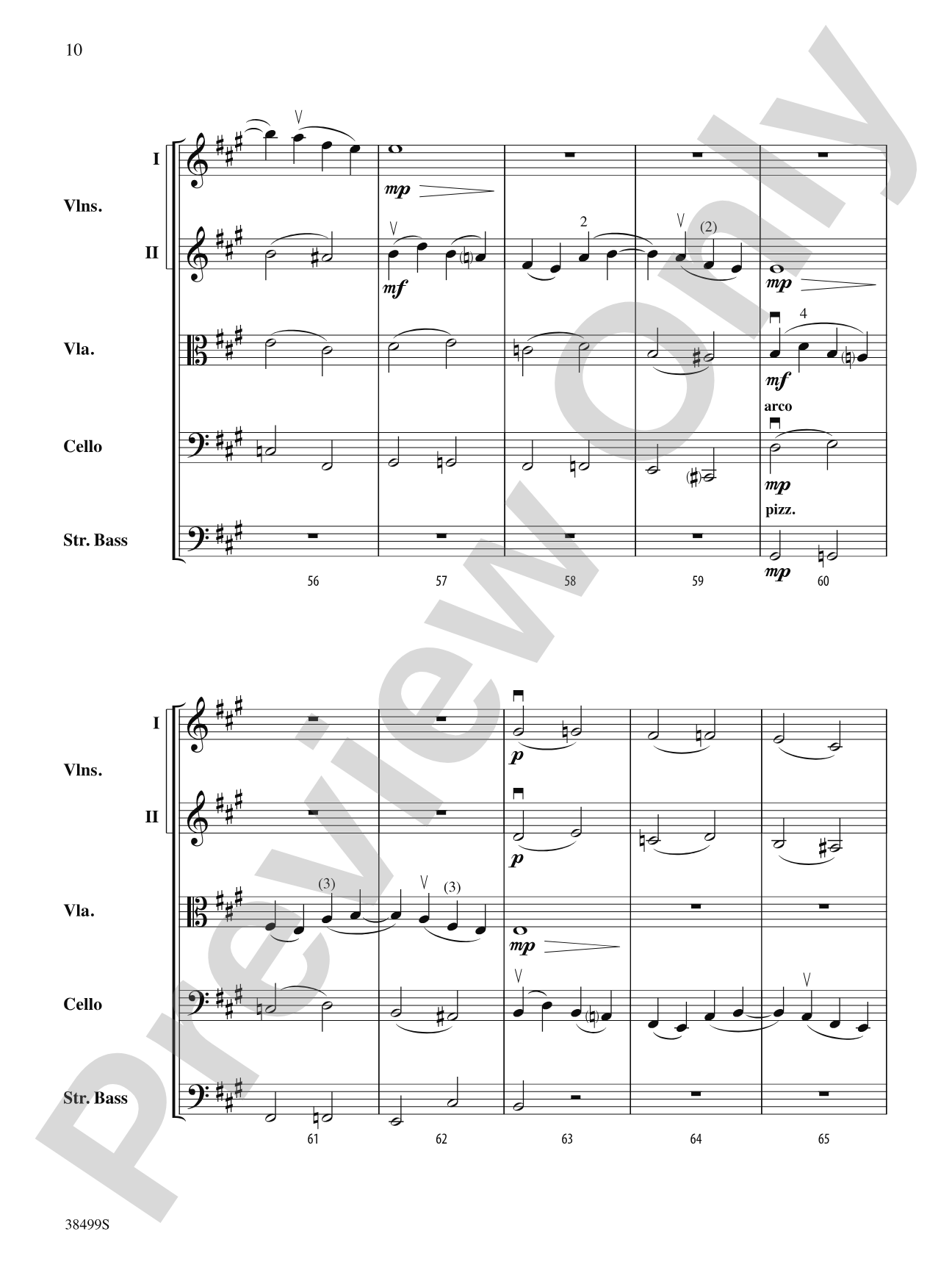 A Little Stream: String Orchestra Conductor Score & Parts