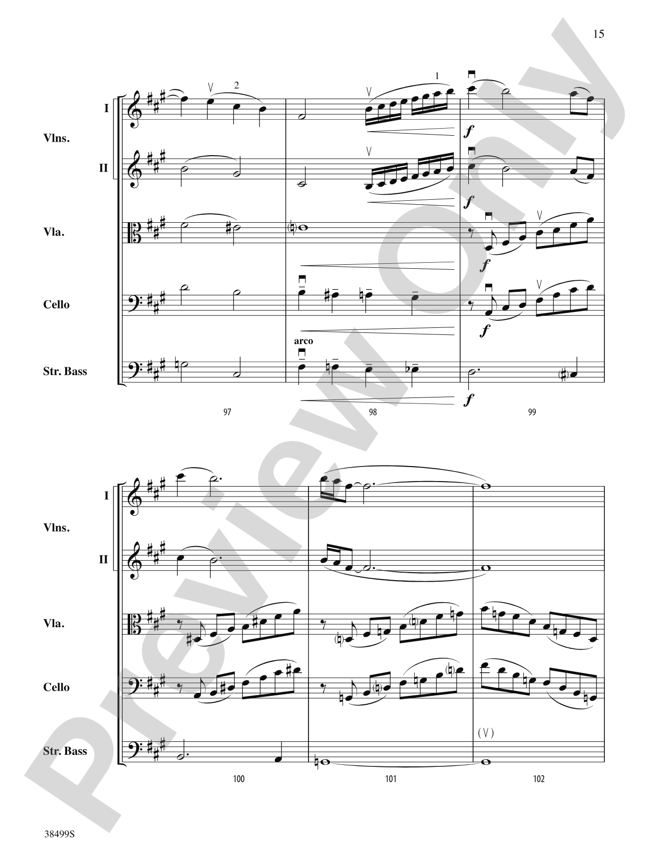 A Little Stream: String Orchestra Conductor Score & Parts