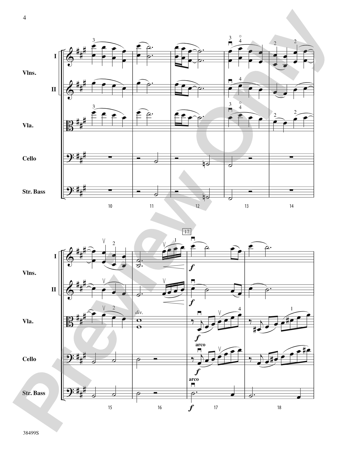 A Little Stream: String Orchestra Conductor Score & Parts
