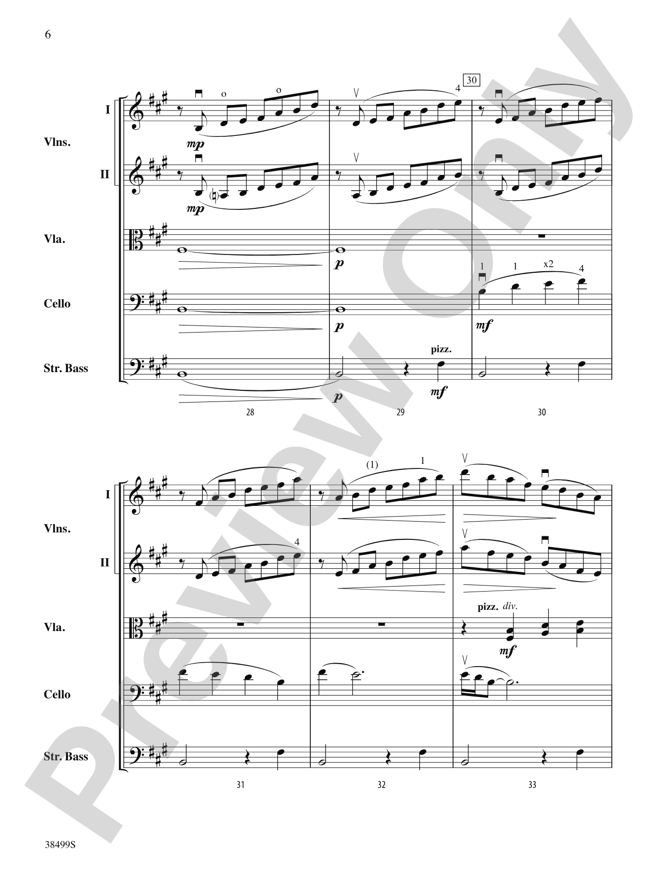 A Little Stream: String Orchestra Conductor Score & Parts