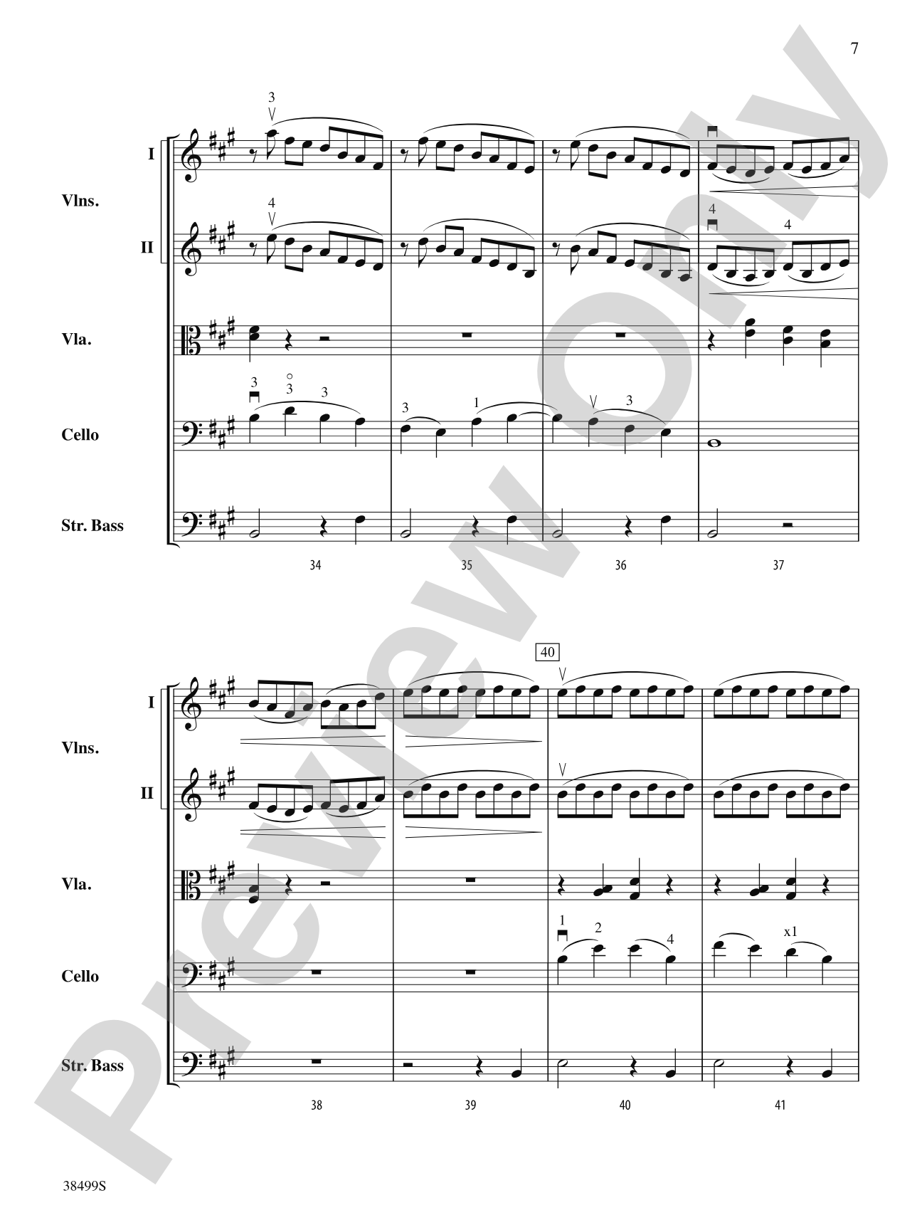 A Little Stream: String Orchestra Conductor Score & Parts