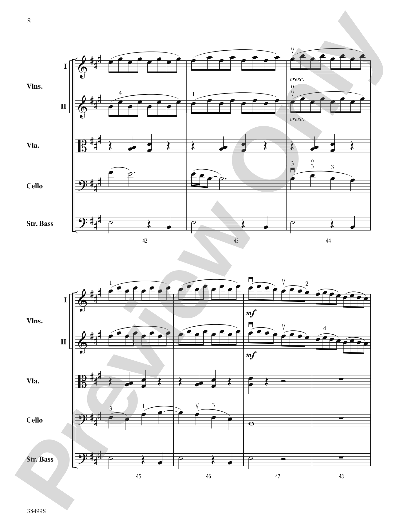 A Little Stream: String Orchestra Conductor Score & Parts