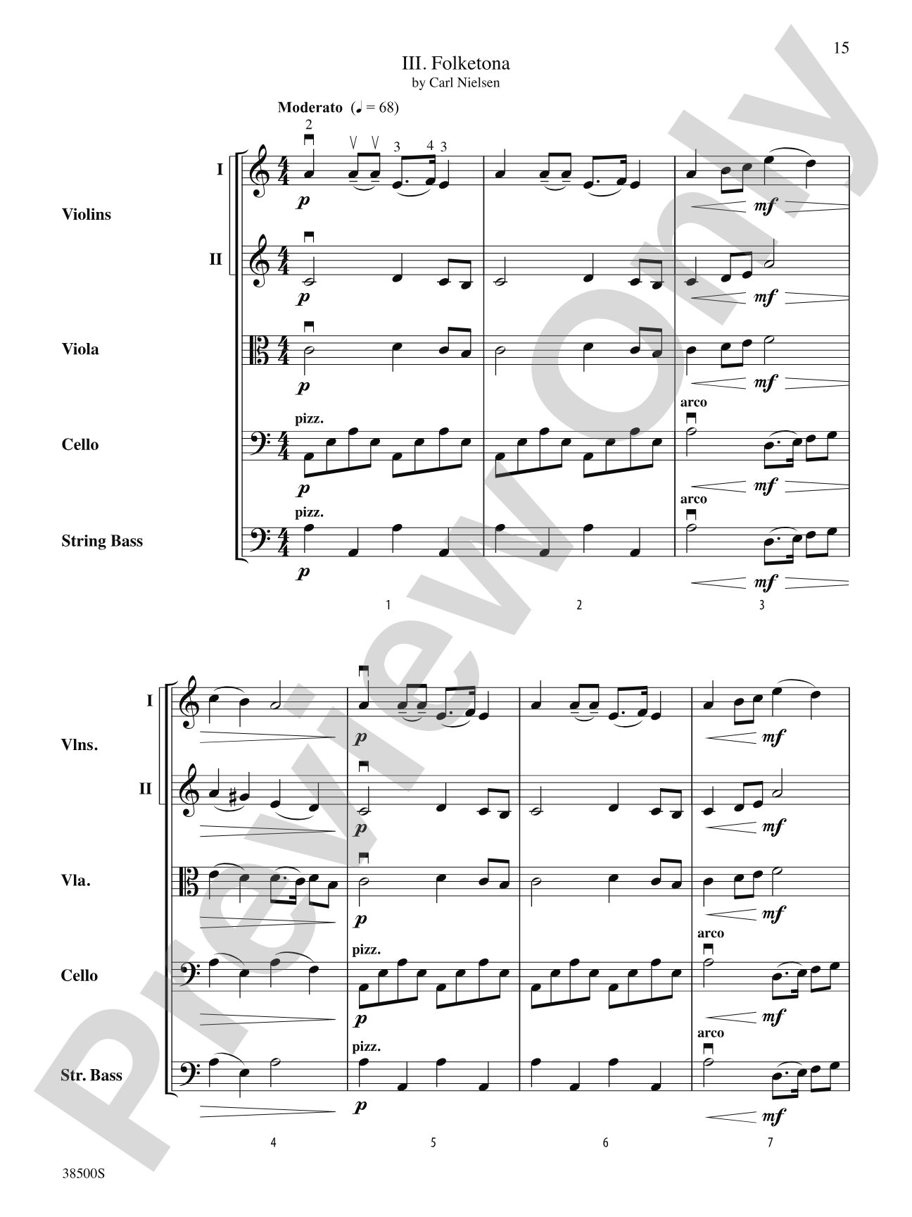 Nordic Suite: String Orchestra Conductor Score & Parts