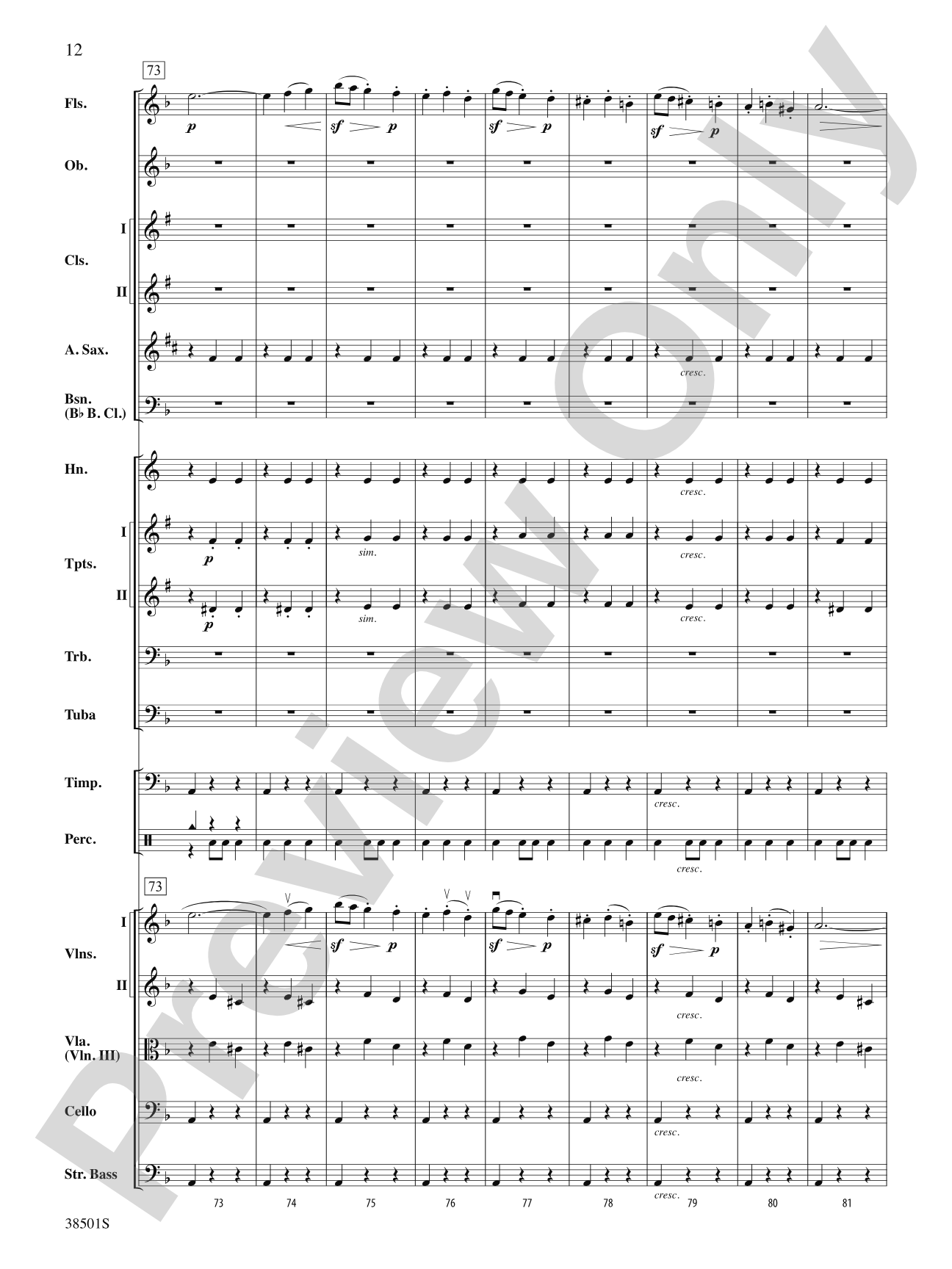 Aragonaise from Carmen: Full Orchestra Conductor Score & Parts
