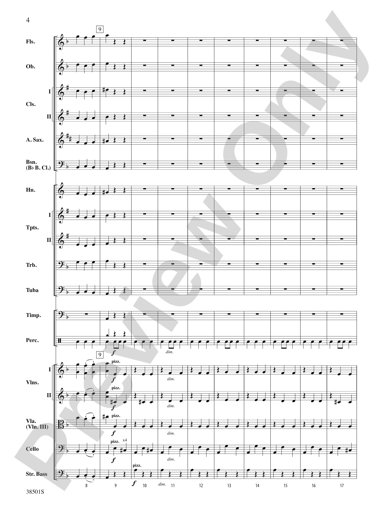 Aragonaise from Carmen: Full Orchestra Conductor Score & Parts