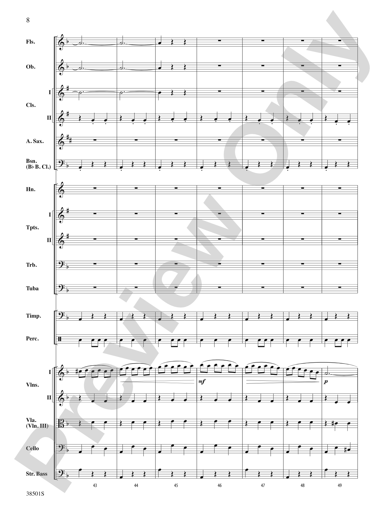 Aragonaise from Carmen: Full Orchestra Conductor Score & Parts