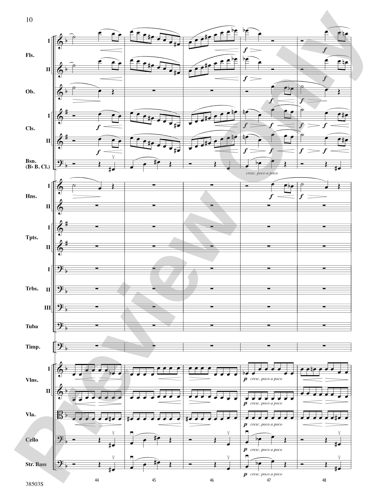 Tragic Overture: Full Orchestra Conductor Score & Parts