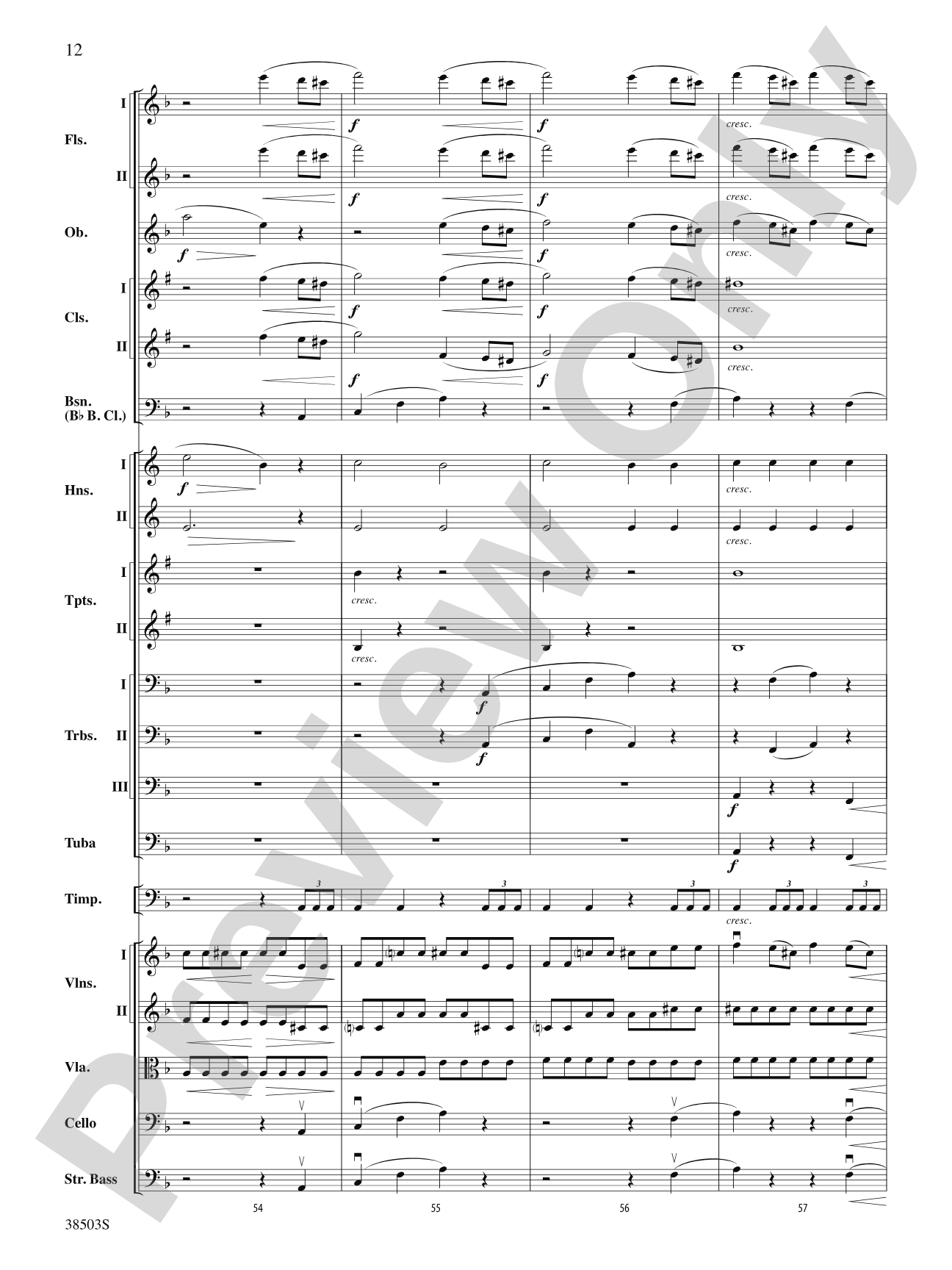 Tragic Overture: Full Orchestra Conductor Score & Parts