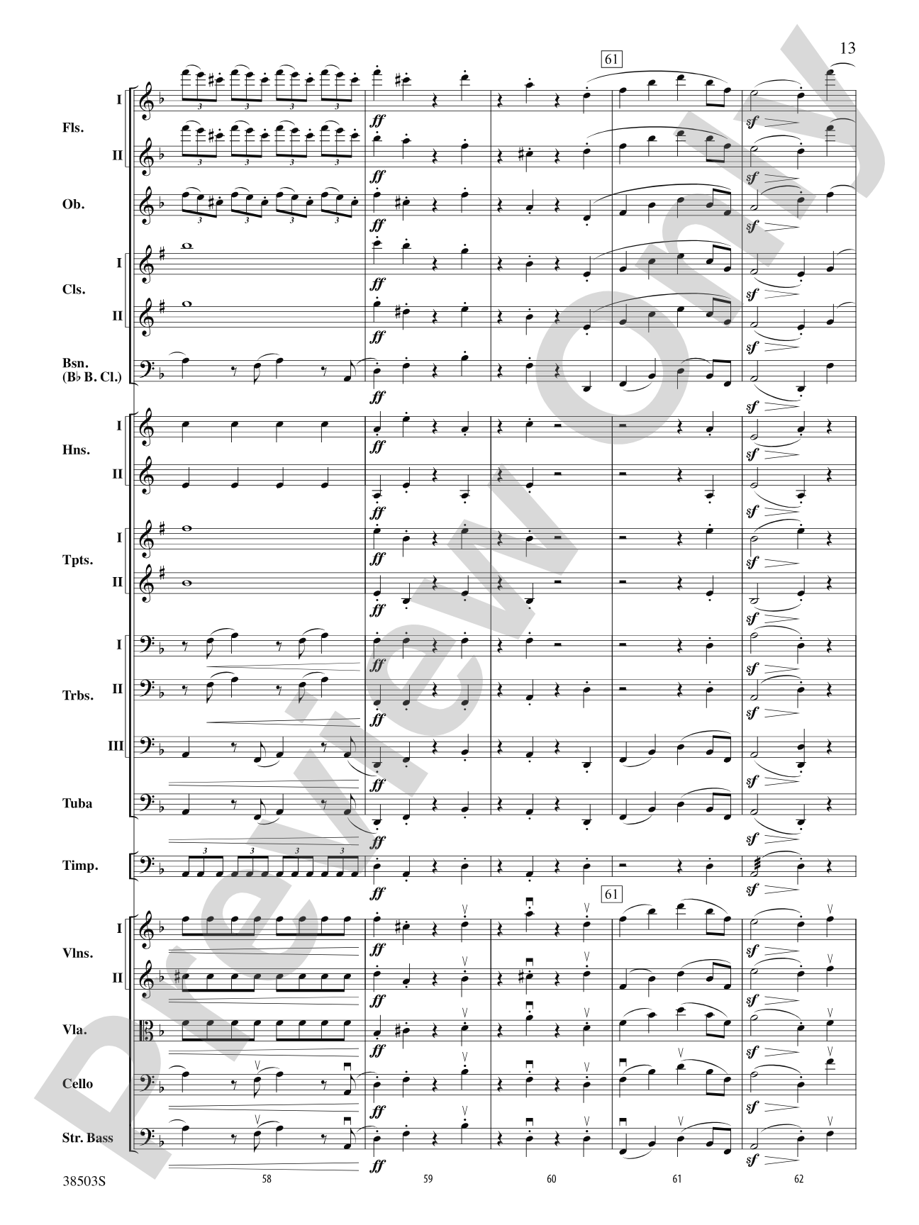 Tragic Overture: Full Orchestra Conductor Score & Parts