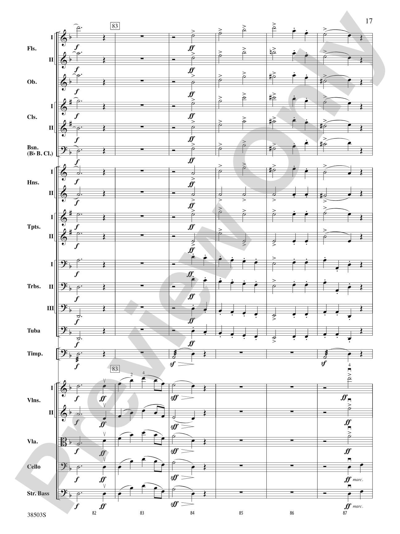 Tragic Overture: Full Orchestra Conductor Score & Parts