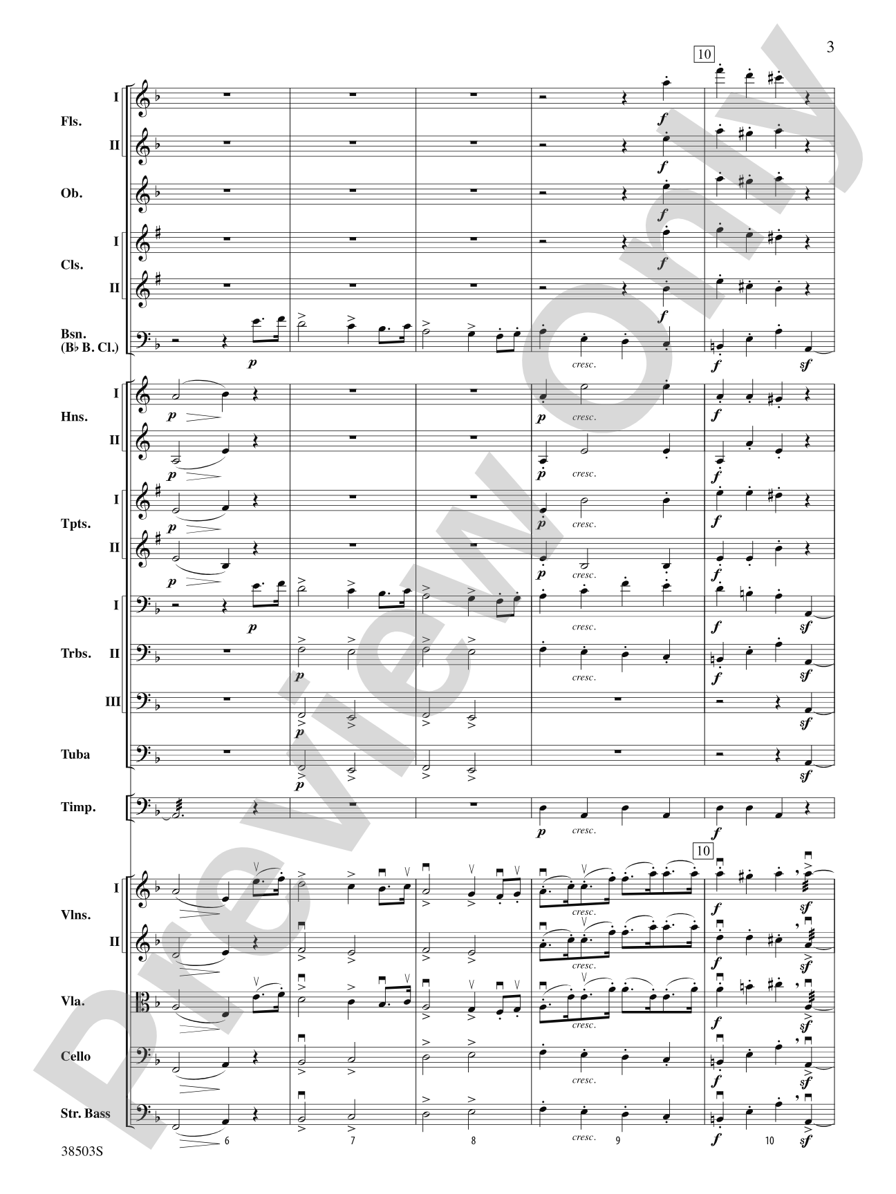 Tragic Overture: Full Orchestra Conductor Score & Parts