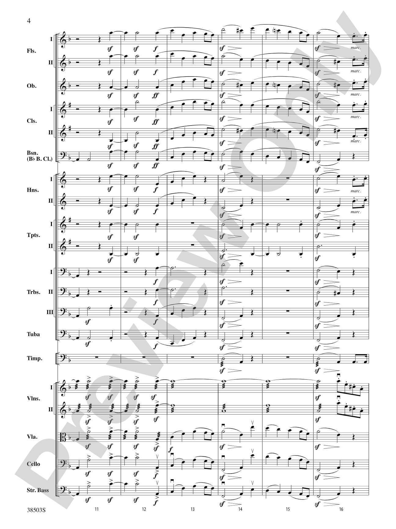 Tragic Overture: Full Orchestra Conductor Score & Parts
