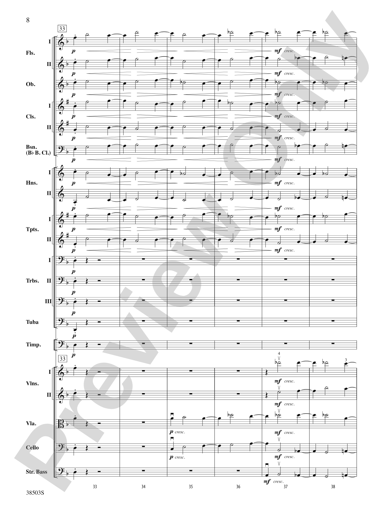 Tragic Overture: Full Orchestra Conductor Score & Parts