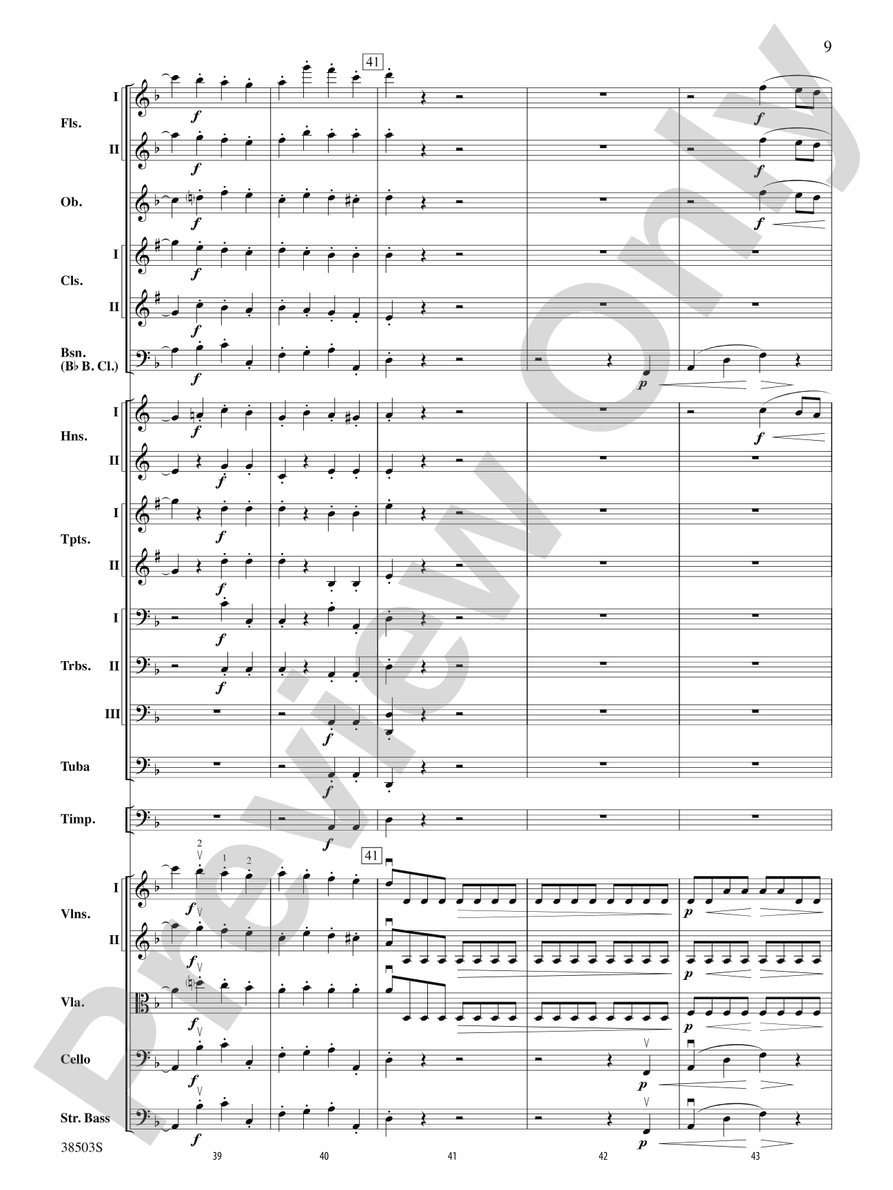 Tragic Overture: Full Orchestra Conductor Score & Parts