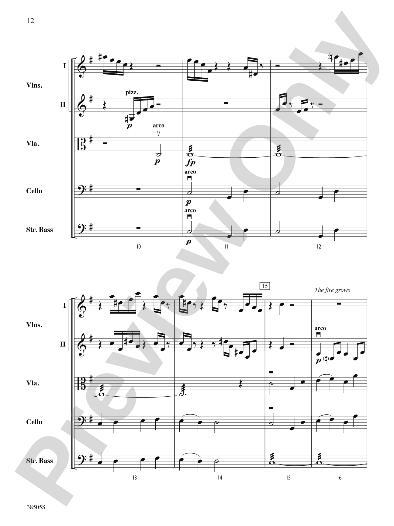 A Wisconsin Tableau: String Orchestra Conductor Score & Parts