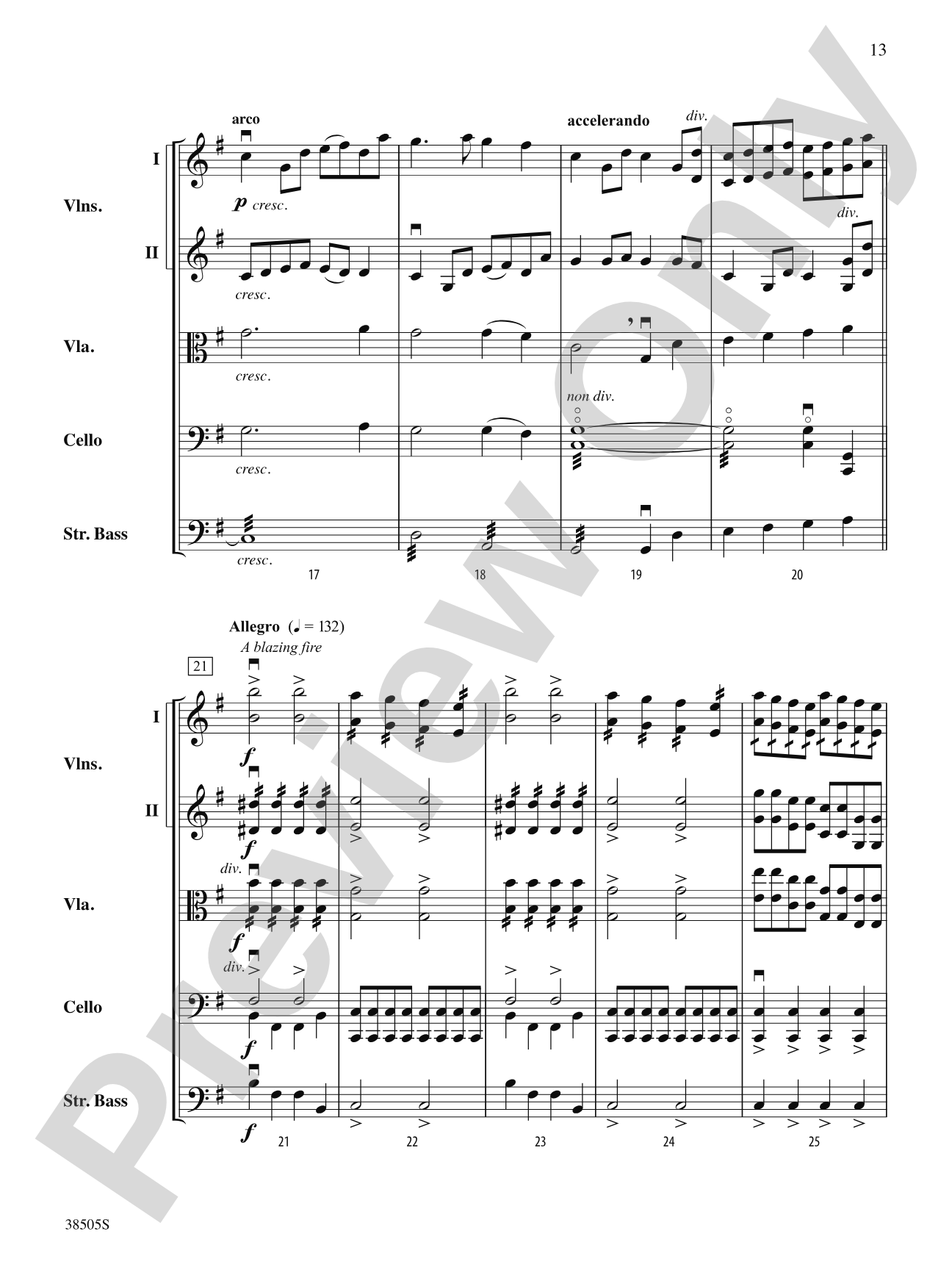 A Wisconsin Tableau: String Orchestra Conductor Score & Parts