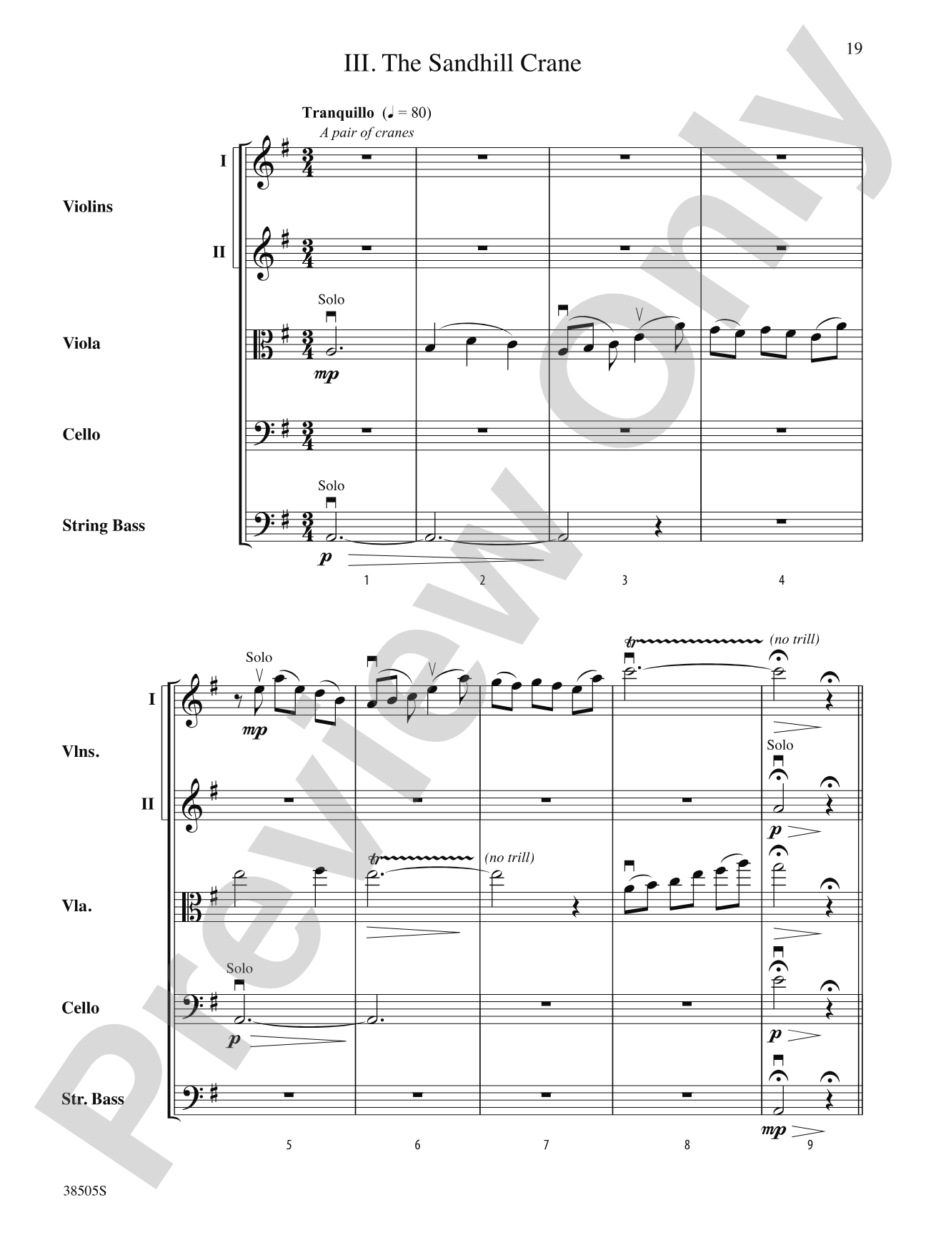 A Wisconsin Tableau: String Orchestra Conductor Score & Parts
