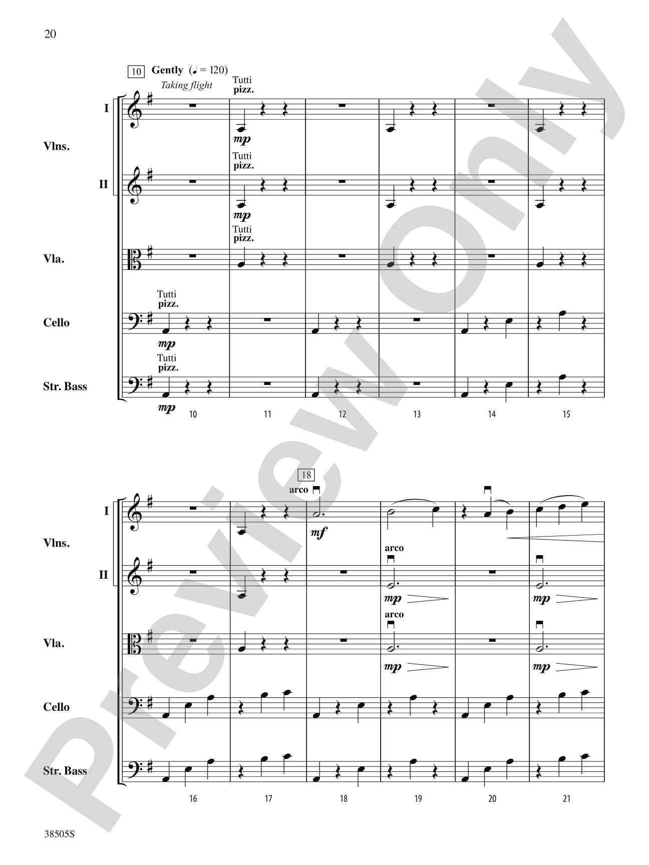 A Wisconsin Tableau: String Orchestra Conductor Score & Parts