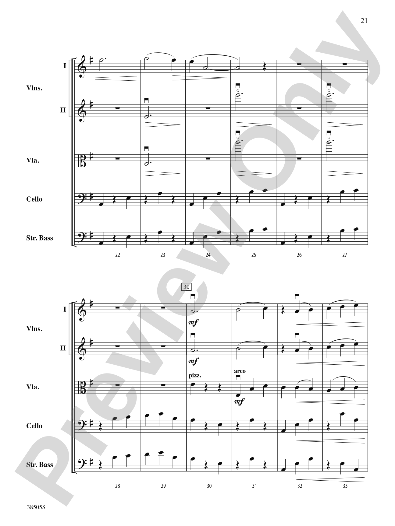 A Wisconsin Tableau: String Orchestra Conductor Score & Parts