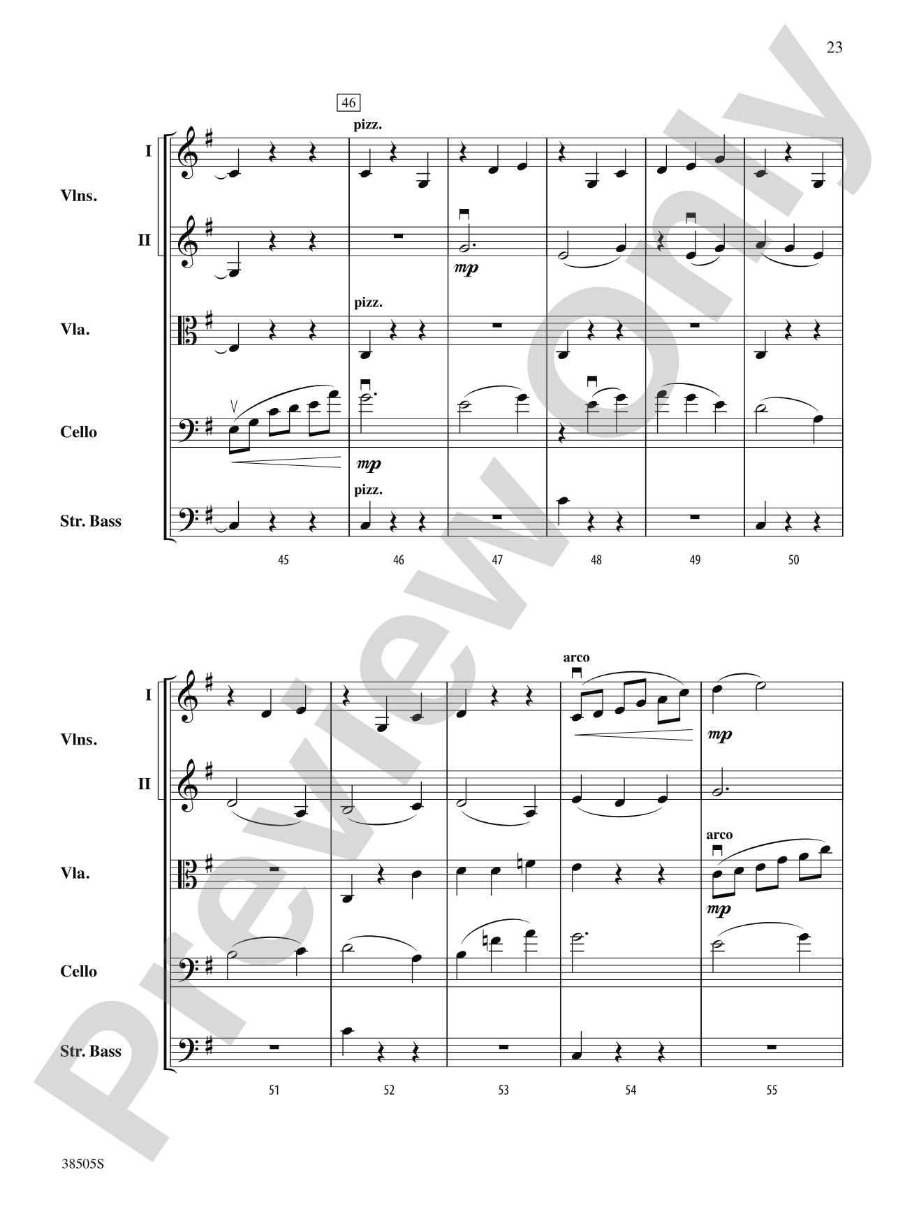 A Wisconsin Tableau: String Orchestra Conductor Score & Parts