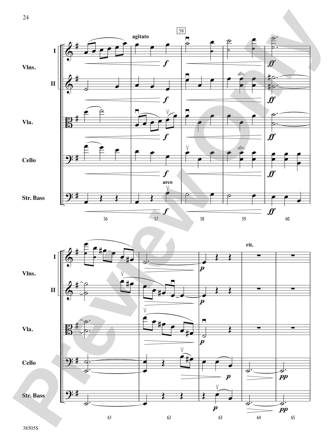 A Wisconsin Tableau: String Orchestra Conductor Score & Parts