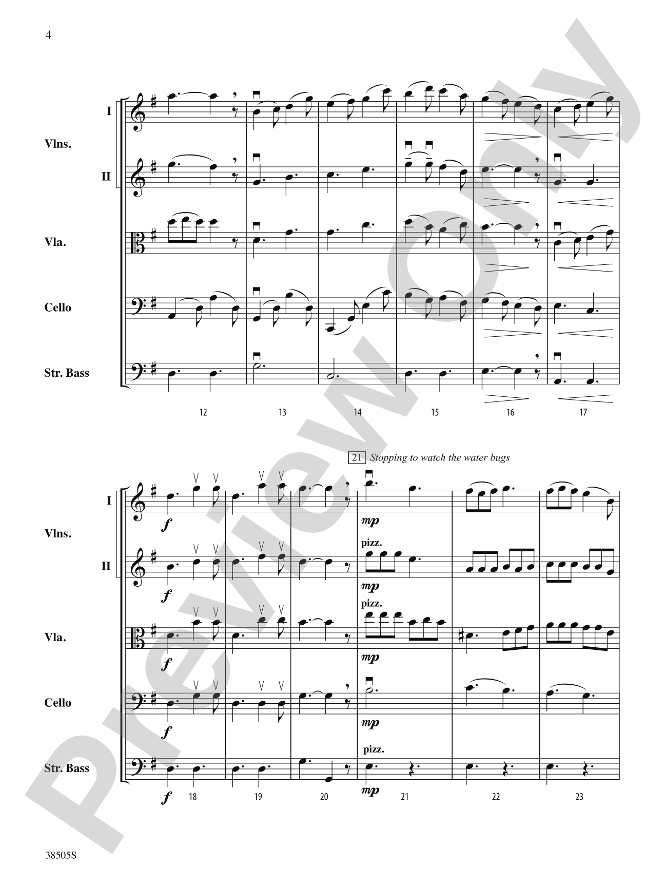 A Wisconsin Tableau: String Orchestra Conductor Score & Parts