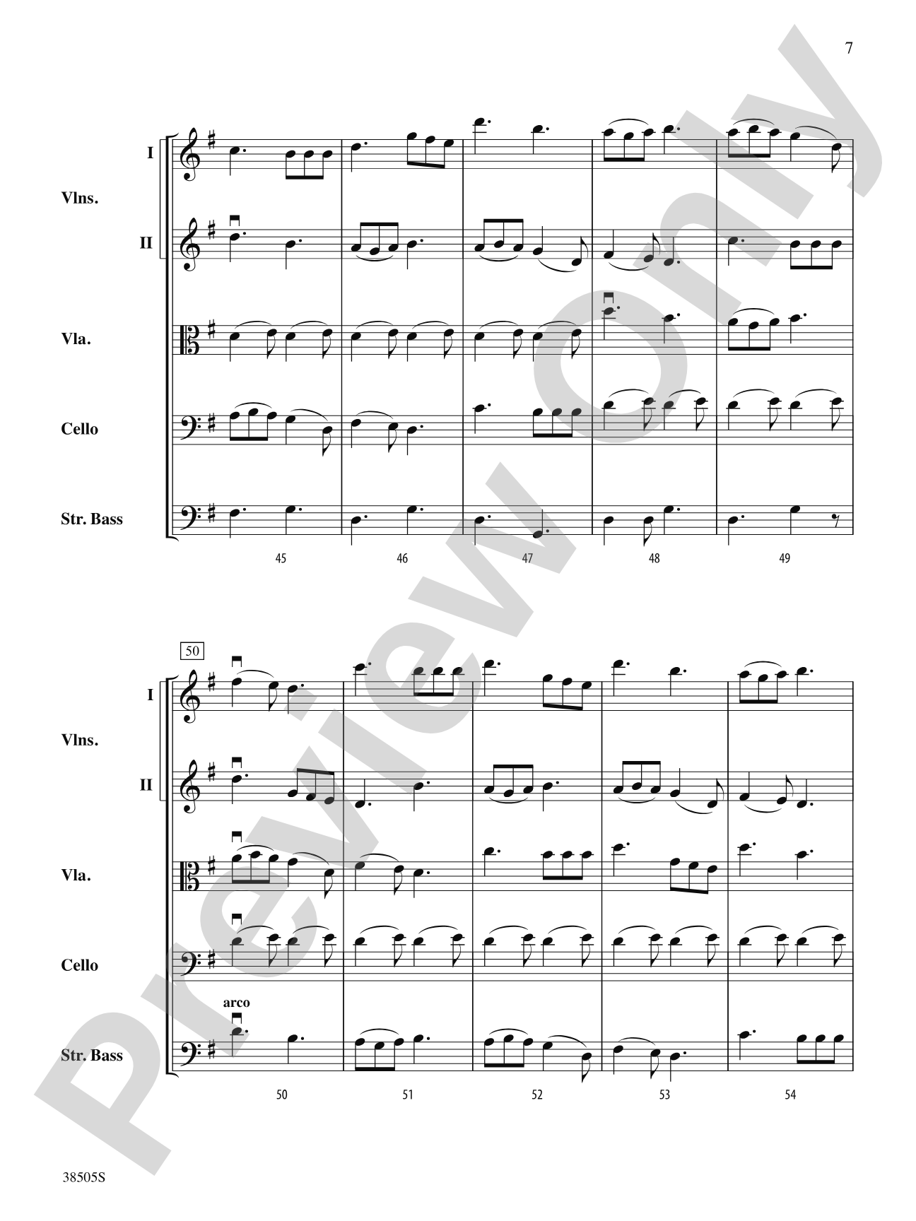 A Wisconsin Tableau: String Orchestra Conductor Score & Parts