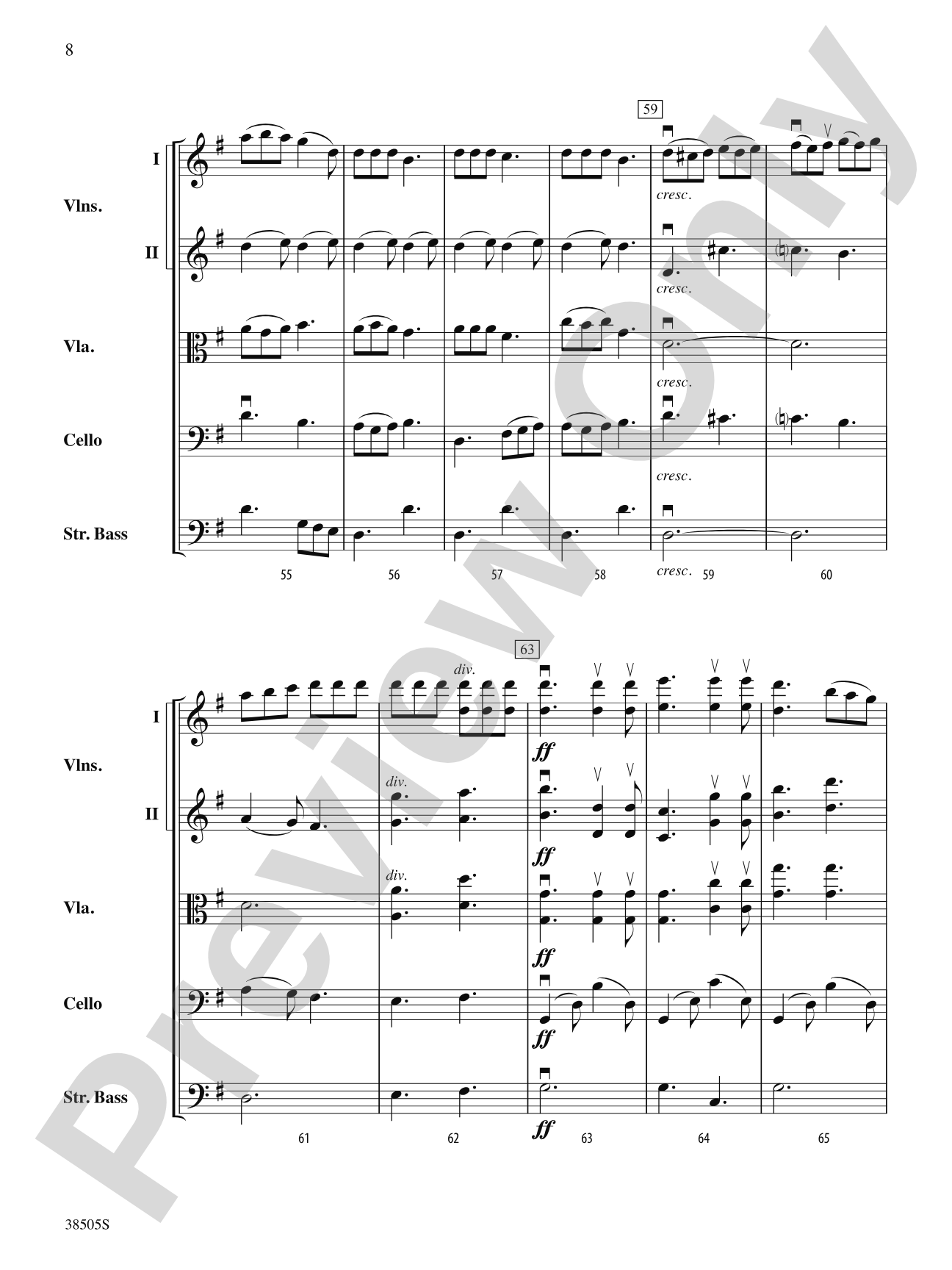 A Wisconsin Tableau: String Orchestra Conductor Score & Parts