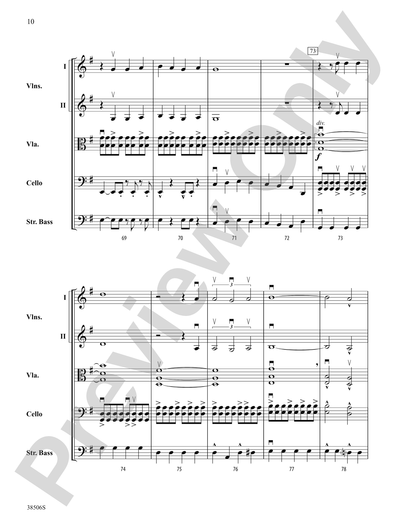 Today: String Orchestra Conductor Score & Parts