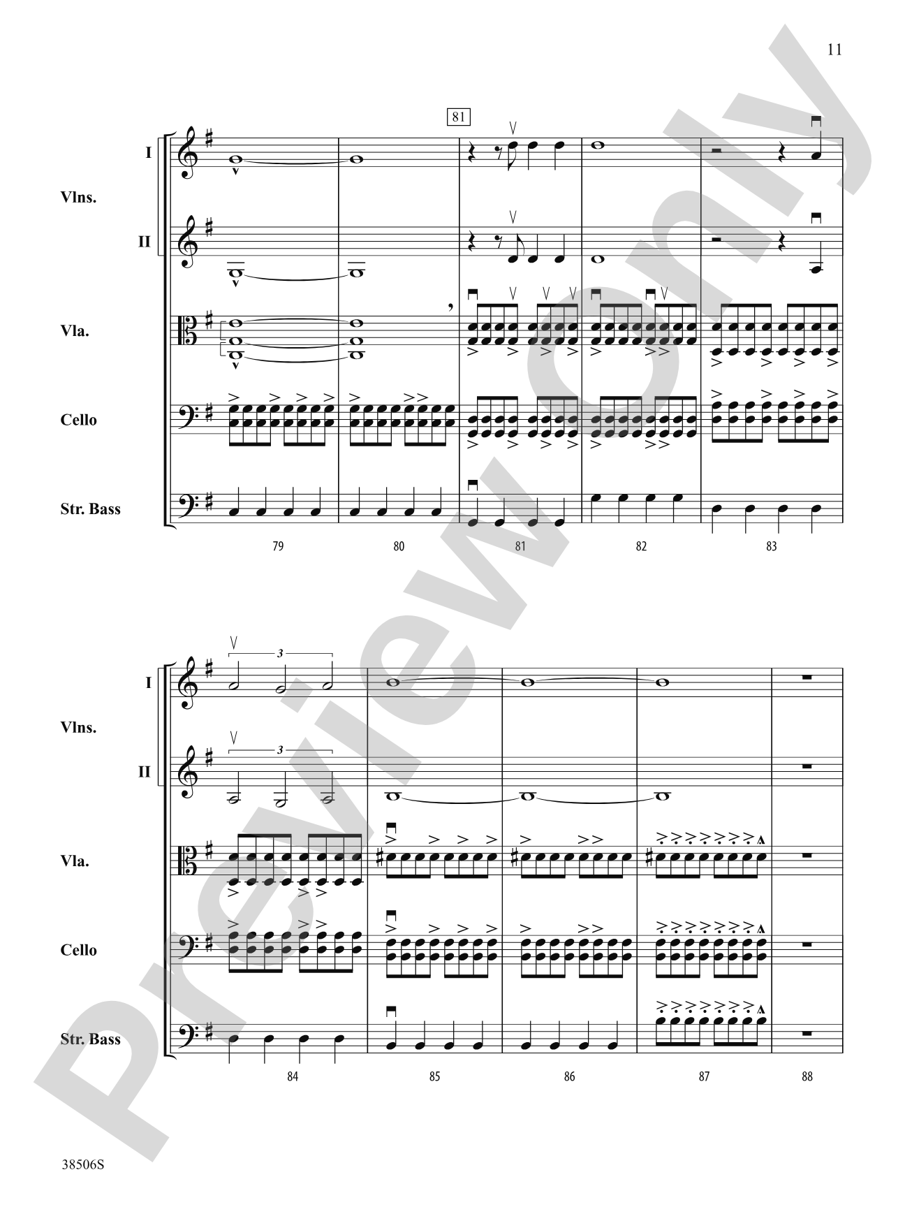 Today: String Orchestra Conductor Score & Parts