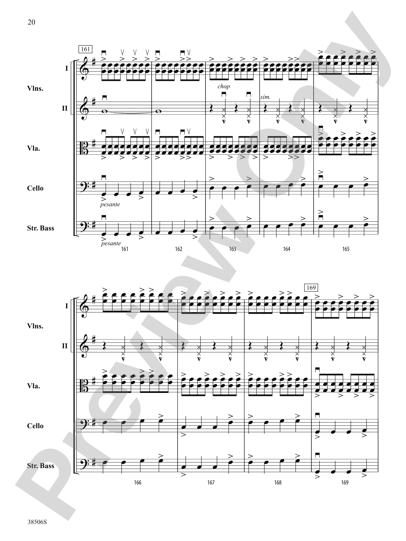 Today: String Orchestra Conductor Score & Parts