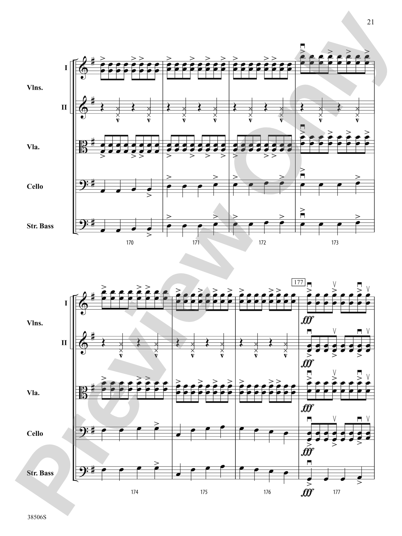 Today: String Orchestra Conductor Score & Parts