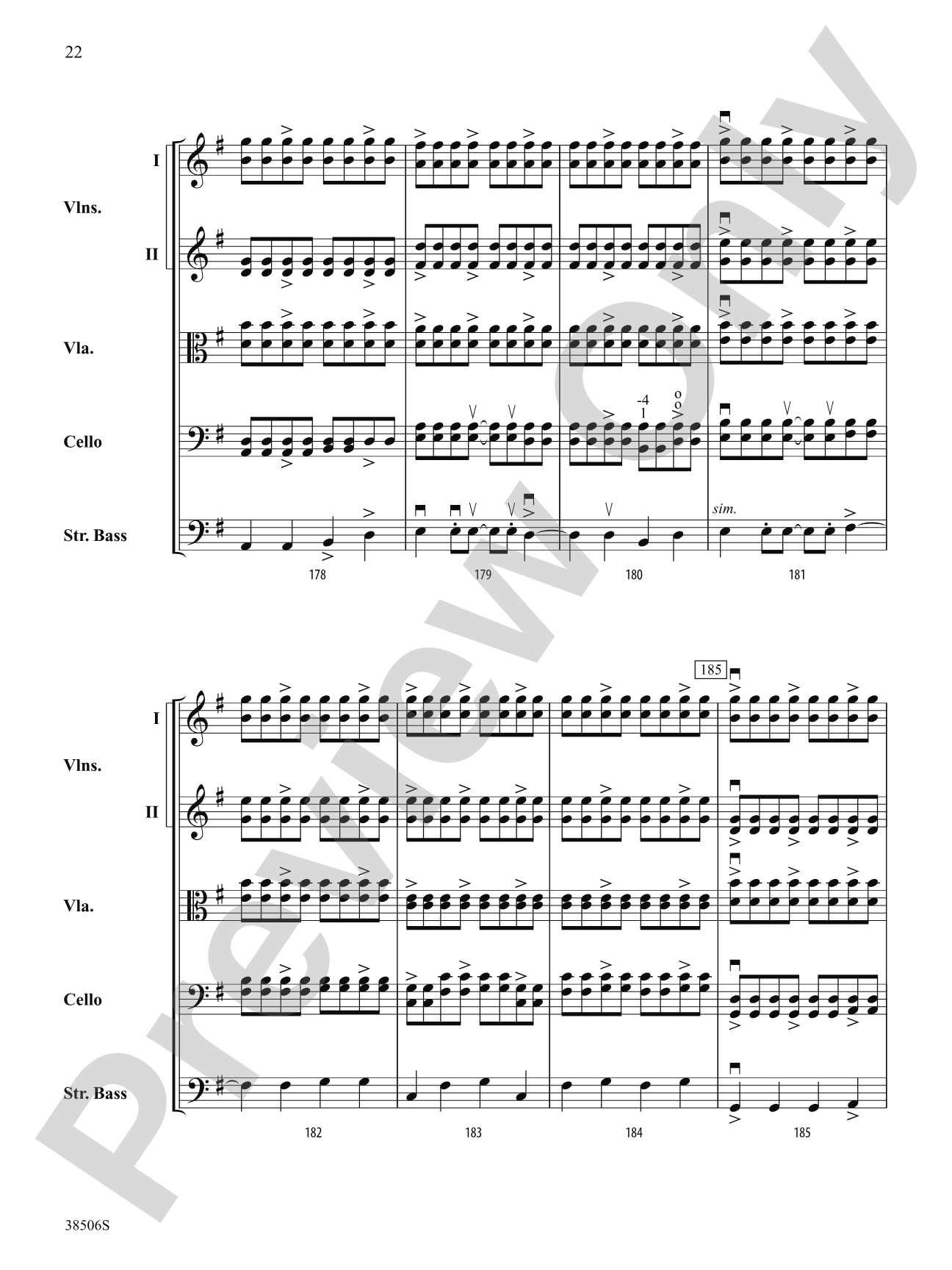 Today: String Orchestra Conductor Score & Parts