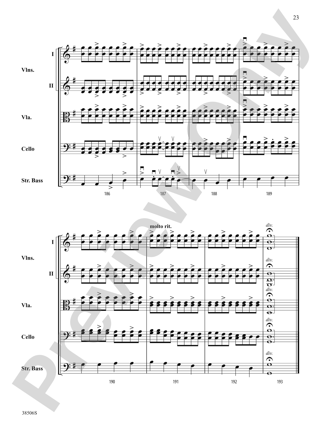 Today: String Orchestra Conductor Score & Parts