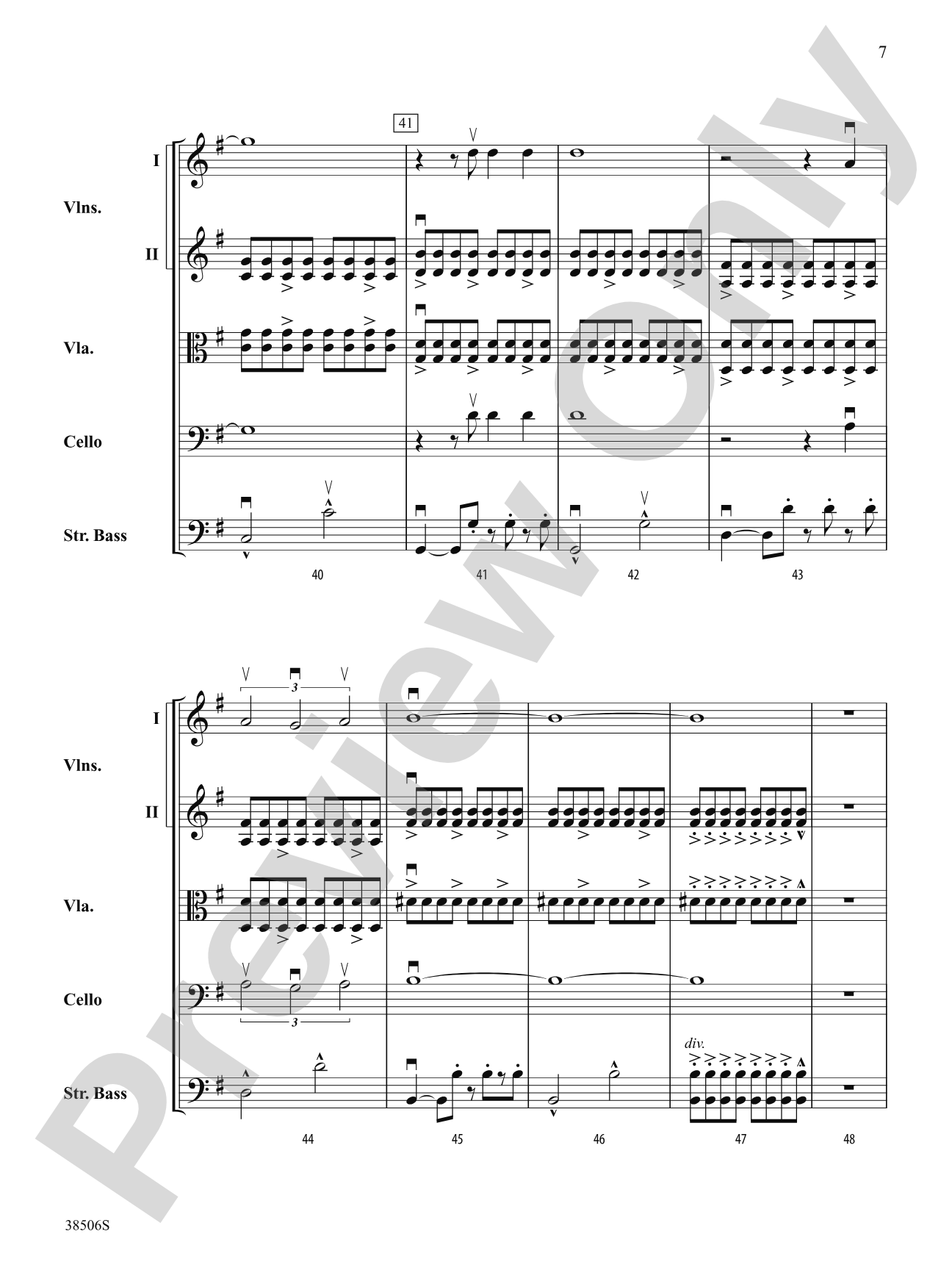 Today: String Orchestra Conductor Score & Parts