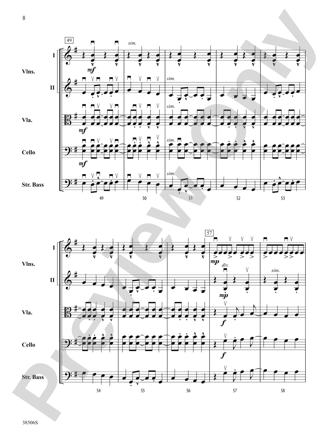 Today: String Orchestra Conductor Score & Parts