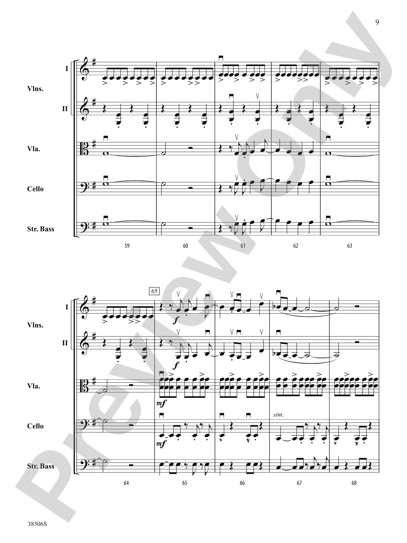 Today: String Orchestra Conductor Score & Parts
