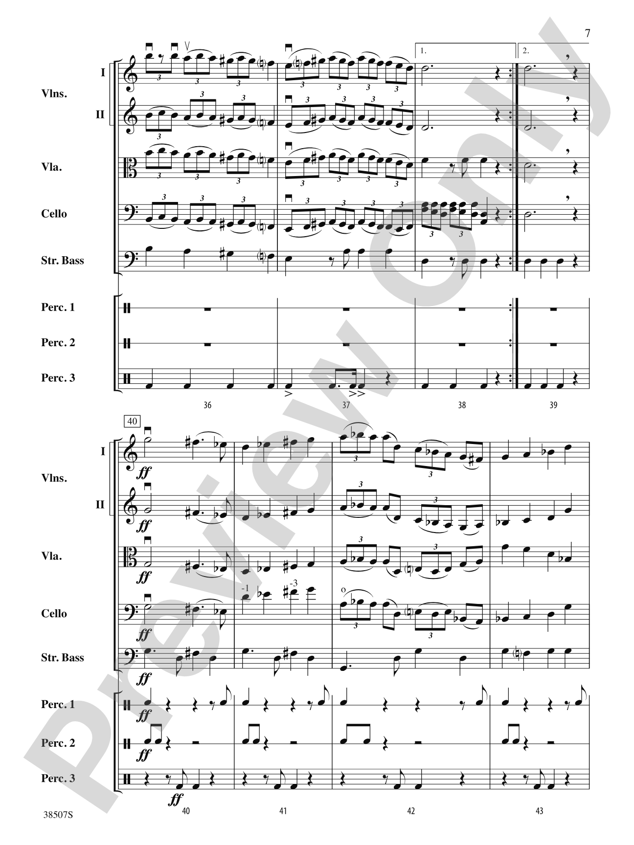 Terkisher Klezmer Fest: String Orchestra Conductor Score & Parts