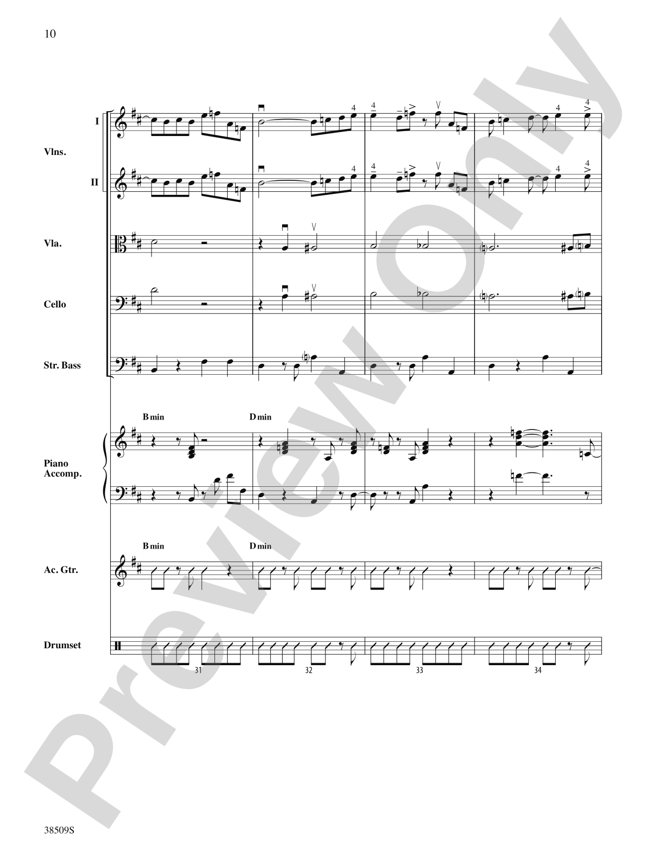 Recorda Me: String Orchestra Conductor Score & Parts