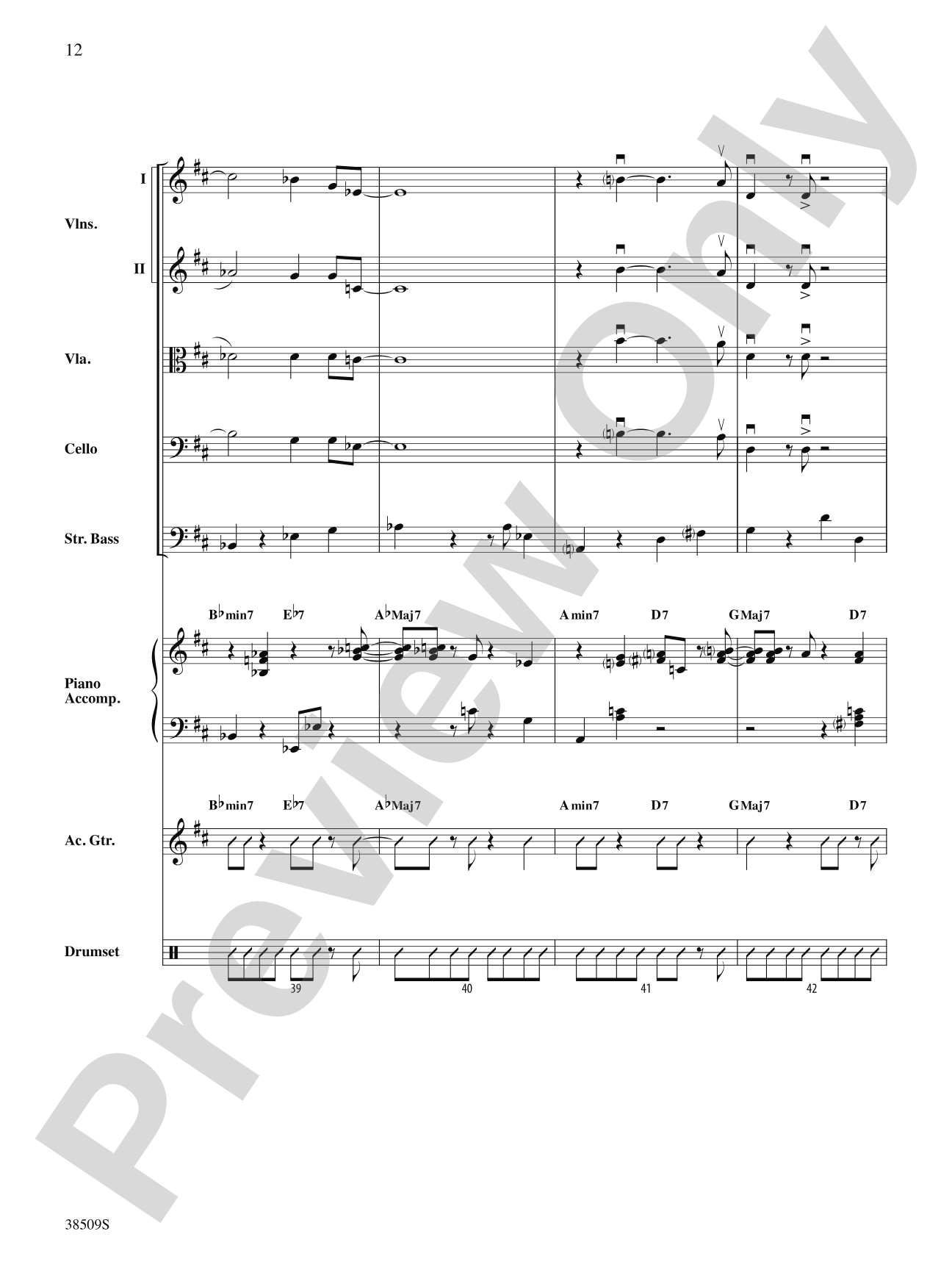 Recorda Me: String Orchestra Conductor Score & Parts