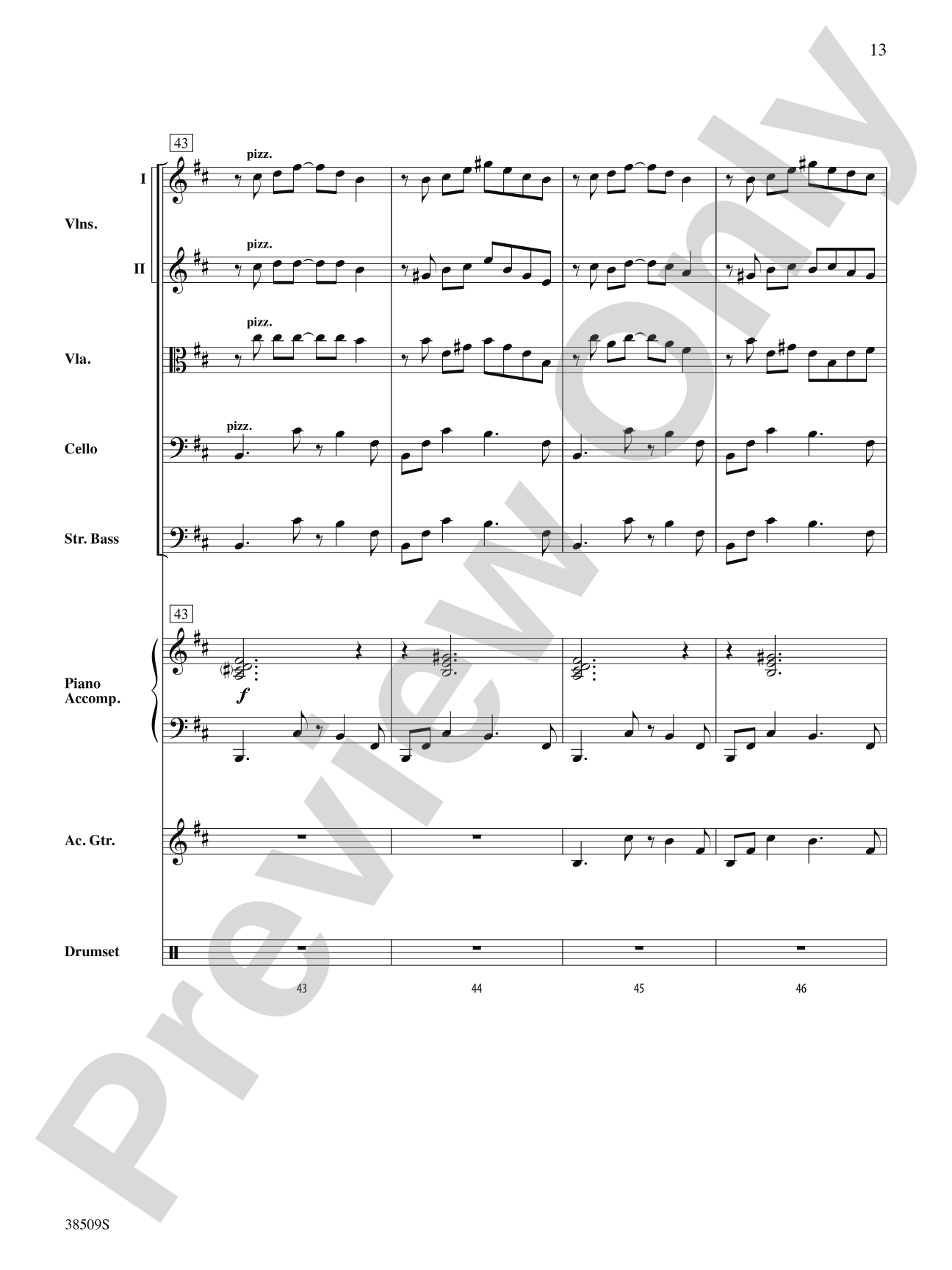 Recorda Me: String Orchestra Conductor Score & Parts