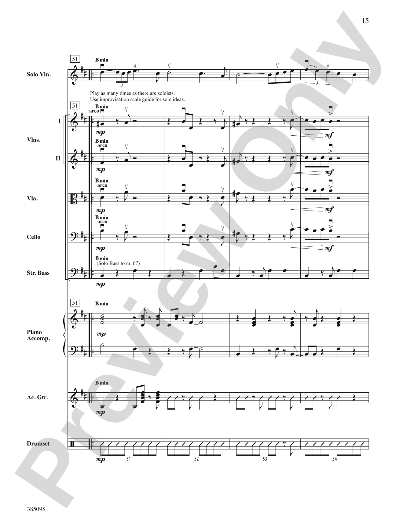 Recorda Me: String Orchestra Conductor Score & Parts