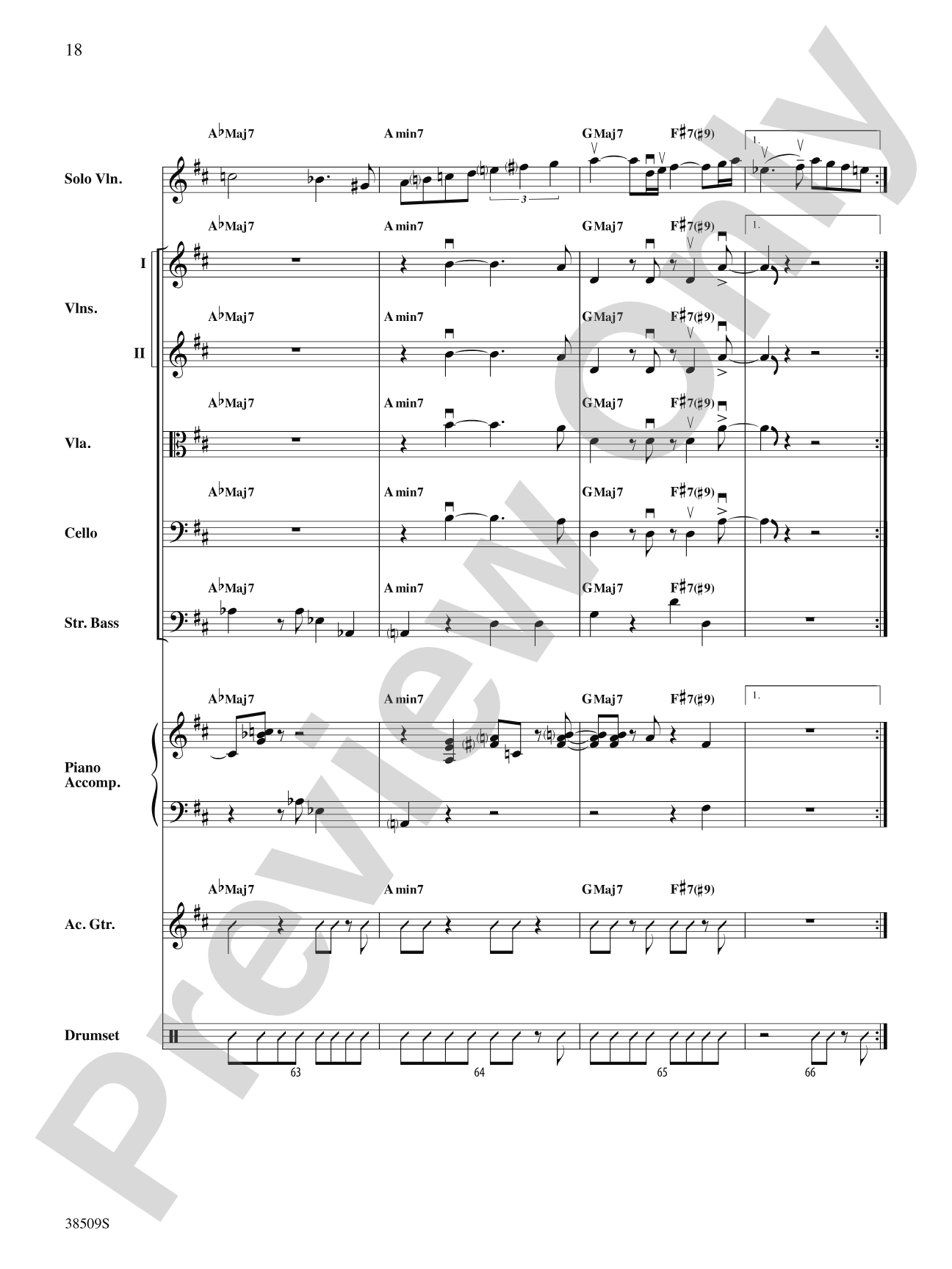 Recorda Me: String Orchestra Conductor Score & Parts